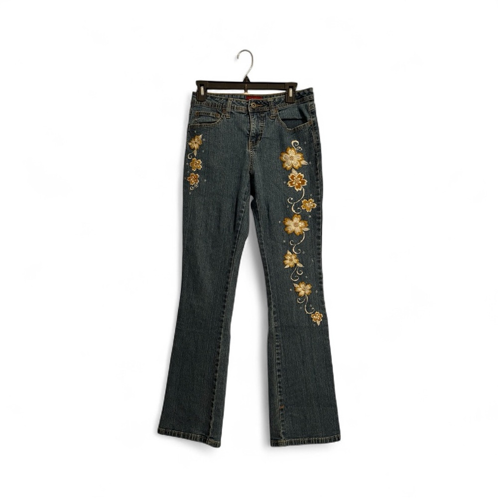 Hi jeans size 6 Embroidered Floral Women's jeans
